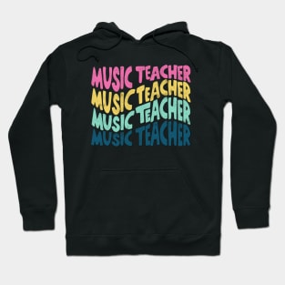 Music teacher halftone Hoodie